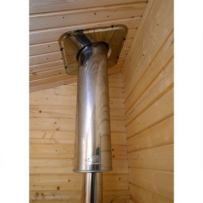 Outdoor Nordic Spruce Wooden 6 คน Far Infrared Sauna Cabin Traditional