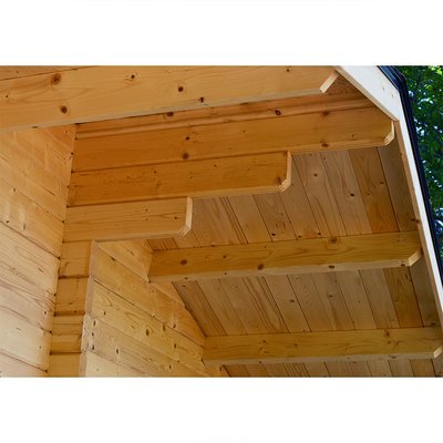 Outdoor Nordic Spruce Wooden 6 คน Far Infrared Sauna Cabin Traditional